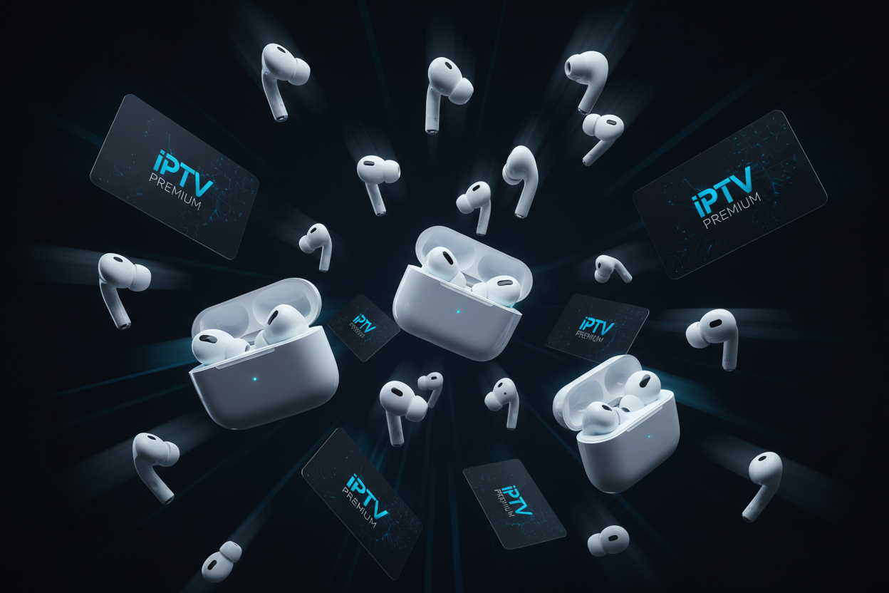 AirPods & IPTV Cards Background
